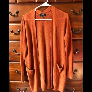 Light weight orange cardigan